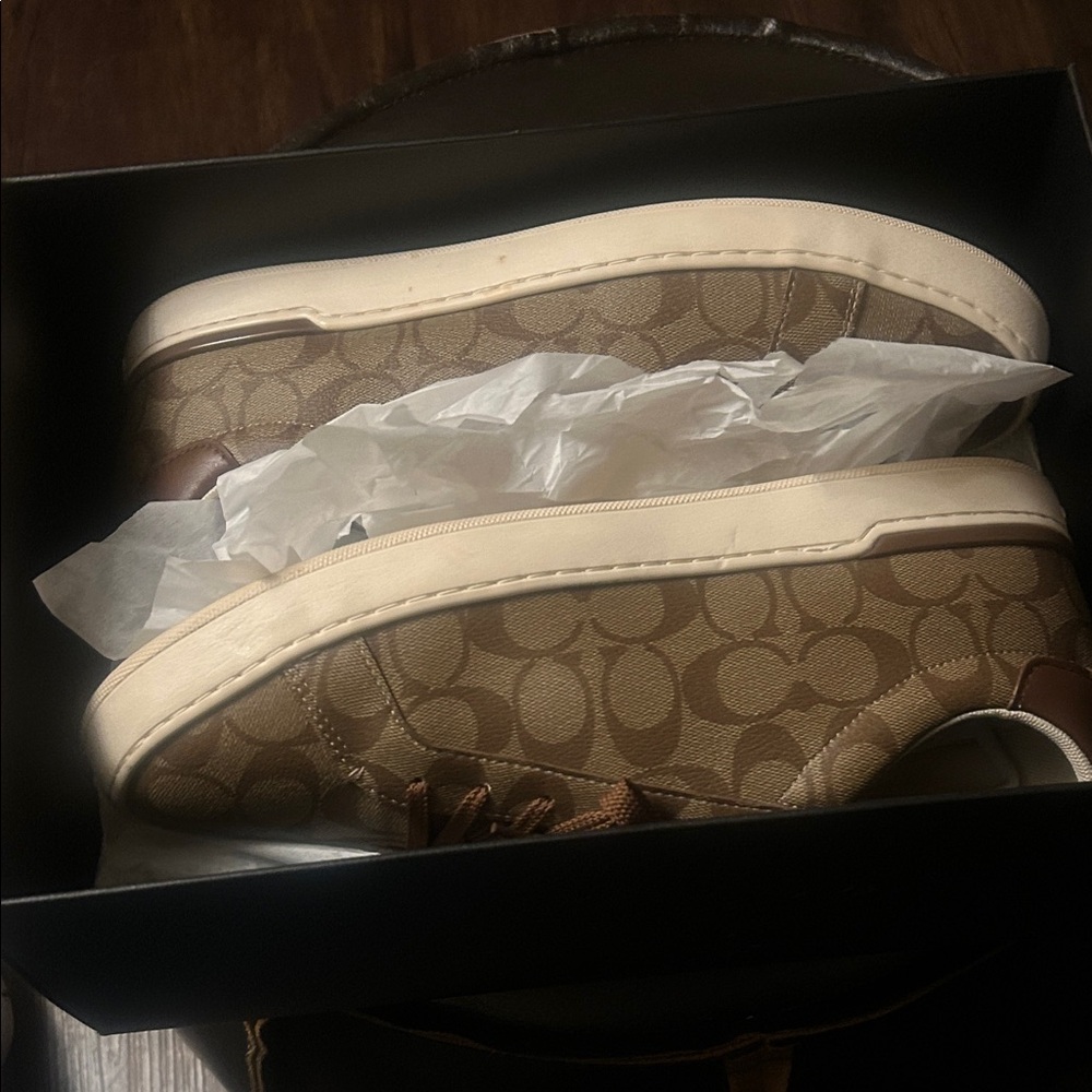 Coach Signature Brown and Cream Sneakers size (13) men’s EUC - Picture 8 of 8